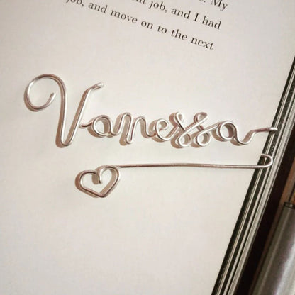 Custom Wire Name Bookmark, Name/Word Paperclip