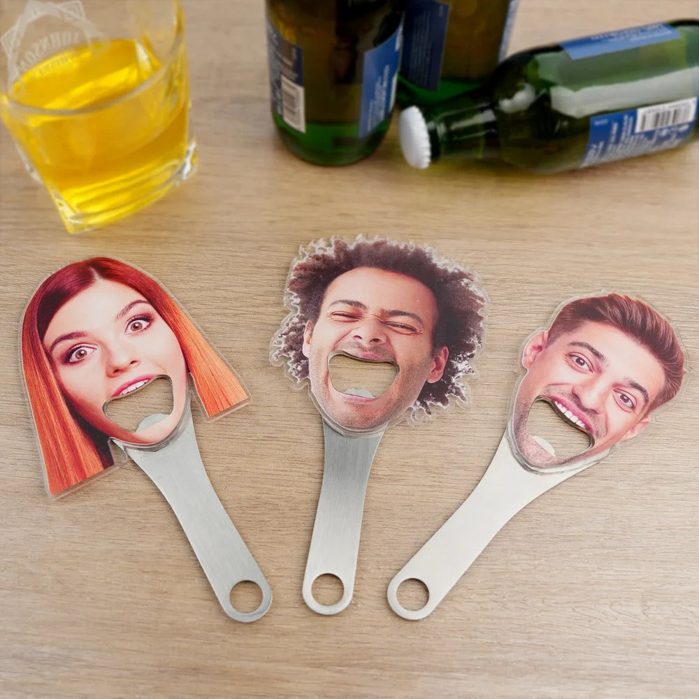Personalized Funny Avatar Face Photo Bottle Opener