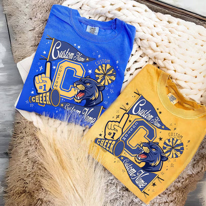 Custom Mascot Retro Shirt, Cheer Team Matching Shirt, Favorite Team Shirt