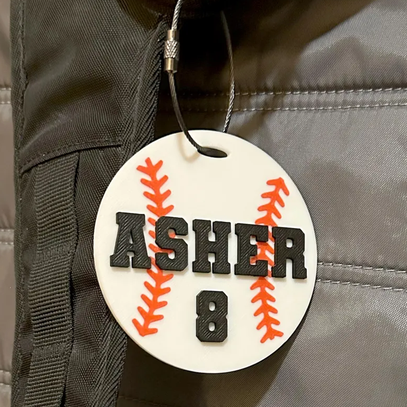 Sports Bag Name Tag | Personalized Sport Keychain