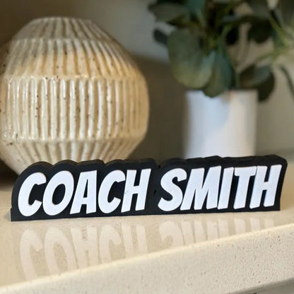 Personalized Teacher Name Plate