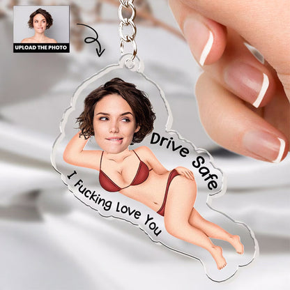 Personalized Photo  Car Visor Clip + Photo KeyChain