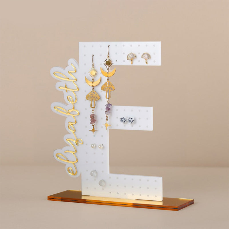 Personalized Earring Holder - Birthday Gift for Her, Custom Earring Display