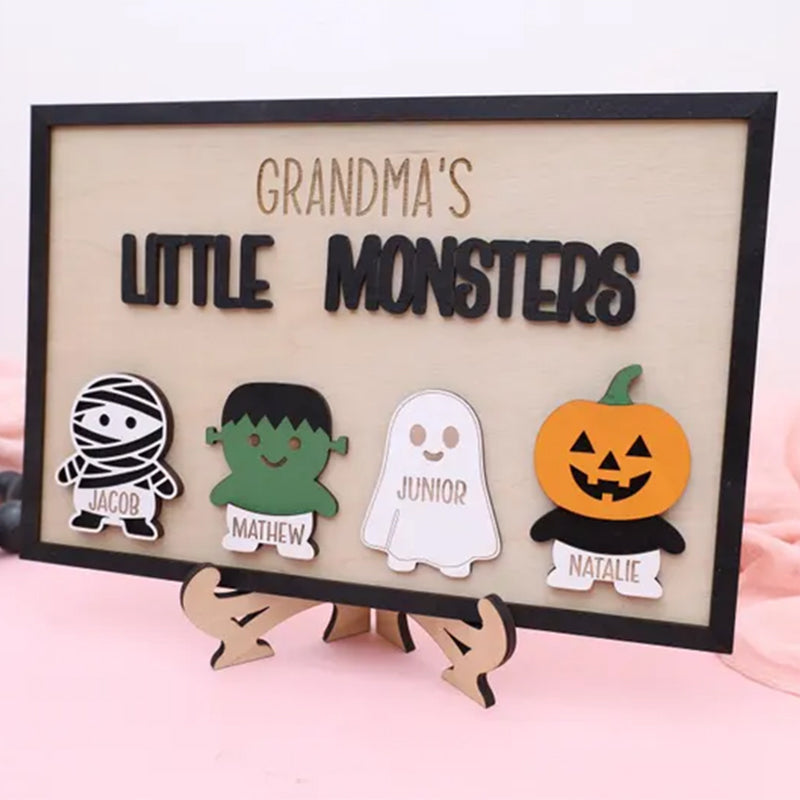 Personalized Grandma’s Little Monsters Sign