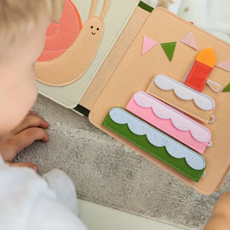 Handmade felt quiet book  First birthday present, Busy book