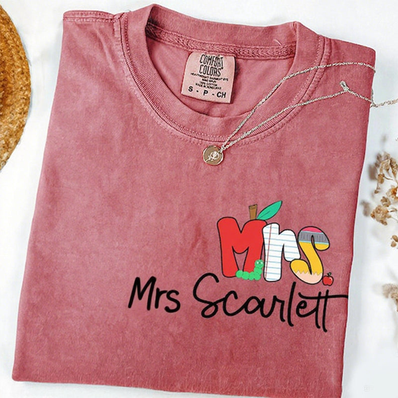 Personalized Teacher Name Shirt, Kindergarten Dream Team Teacher Shirt