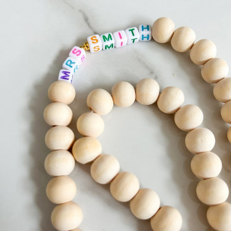 Lanyard Teacher Lanyard Beaded Teacher Lanyard