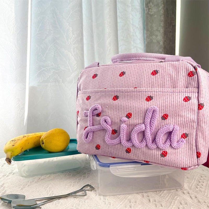 Personalized Kids Lunch Bag with Name Embroidery