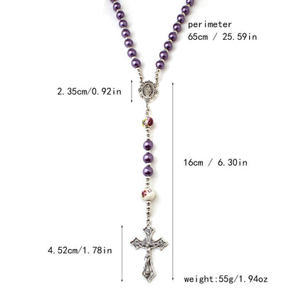 Personalized PU Leather Rosary Coin Purse with Name