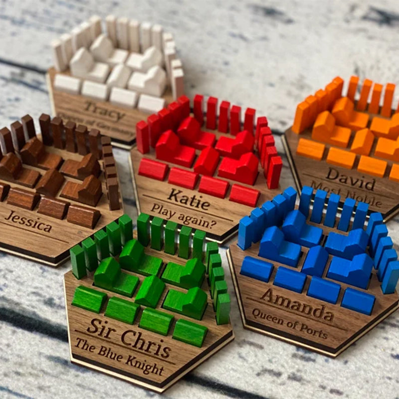 Personalized Game Piece Holders for popular game board