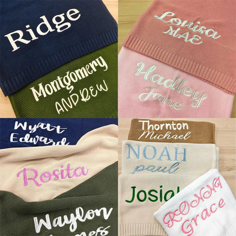 Personalized Embroidered Baby Blanket