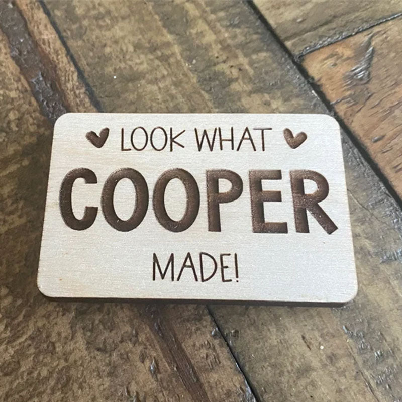 Personalized Look What I Made Magnet | Kids Name Magnet | Artwork Display | Kids Fridge Magnet | Refrigerator Magnet | Back To School
