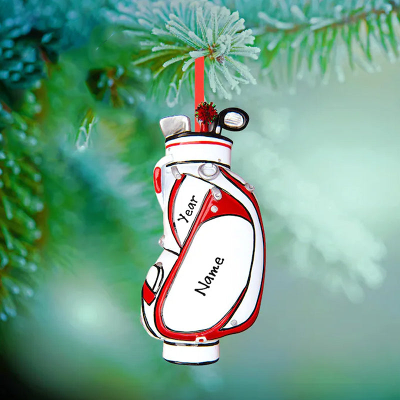 Personalized Golf Bag Christmas Ornament - Golf Ornament For Dad