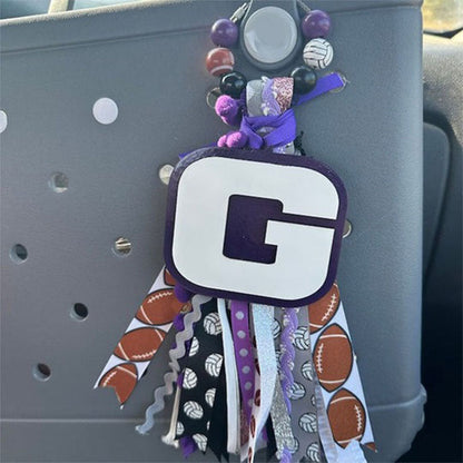 Cheer bogg bag tag, Cheerleader Tassel Charm Sport Duffle bag
