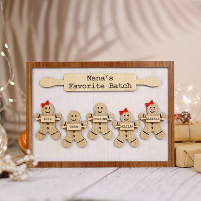 Personalized Gingerbread Christmas Sign