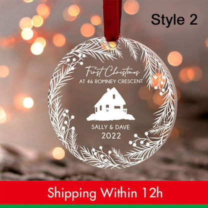 Our First Christmas Engaged Ornament Custom Name Engagement Gifts