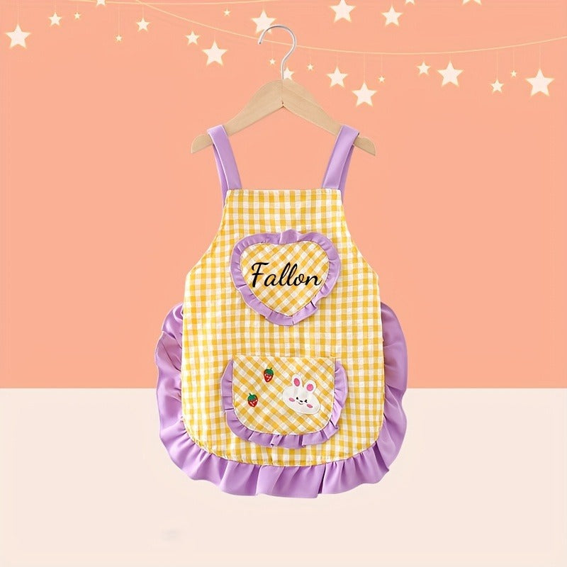 Personalized Easter Name/Number Mini Apron with Custom Embroidered Name
