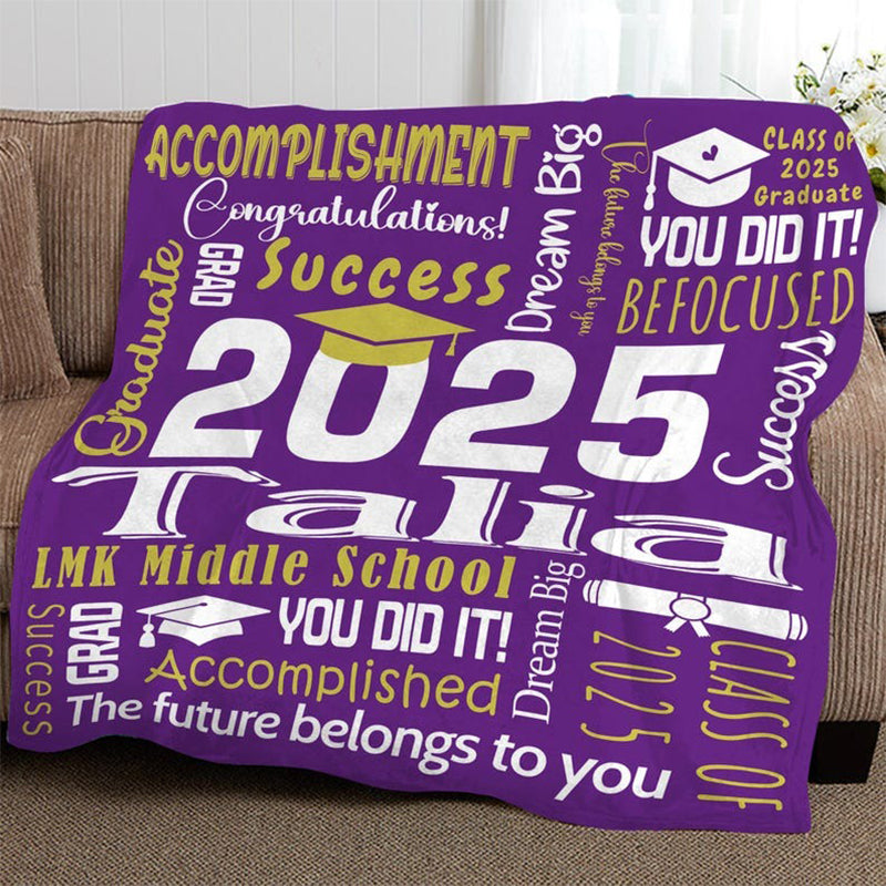 Graduation Blanket,Personalized Graduation Blanket