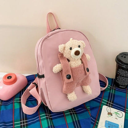 Personalized Name Bag Pack For Kids With Cute Bear  School Bag