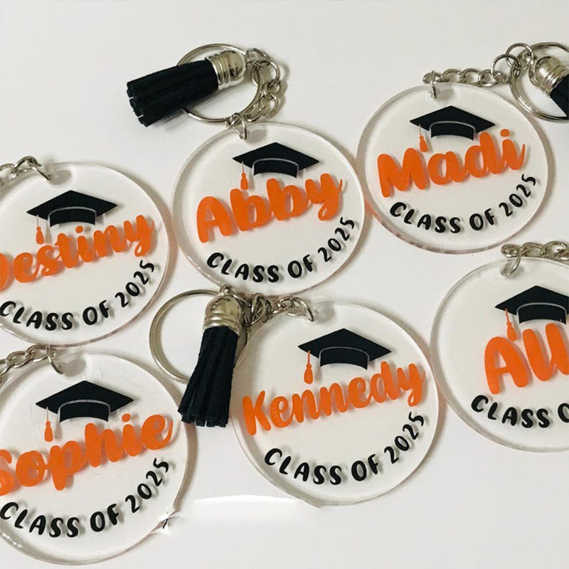 Personalized Graduation Keychain 2025, Graduate Gift, Senior 2025 Gift Idea