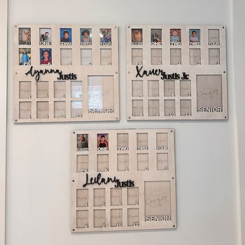 Custom Birth through Graduation School Picture Frames