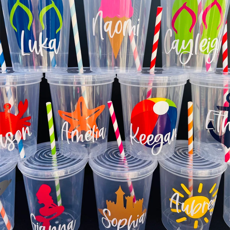 Kids Party Cups, Birthday Pool Party Cups, Pool Party Favors Kids