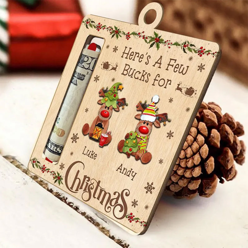 Custom Cute Money Holder Christmas Ornament 2025
