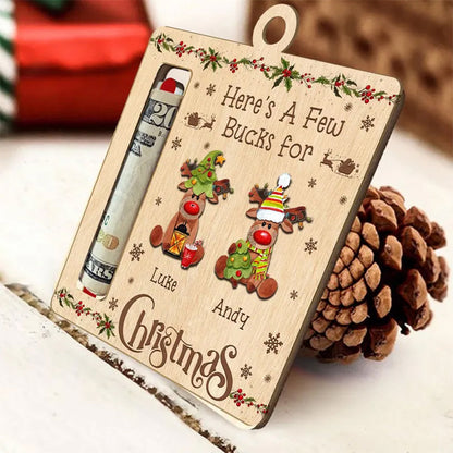 Custom Cute Money Holder Christmas Ornament 2025