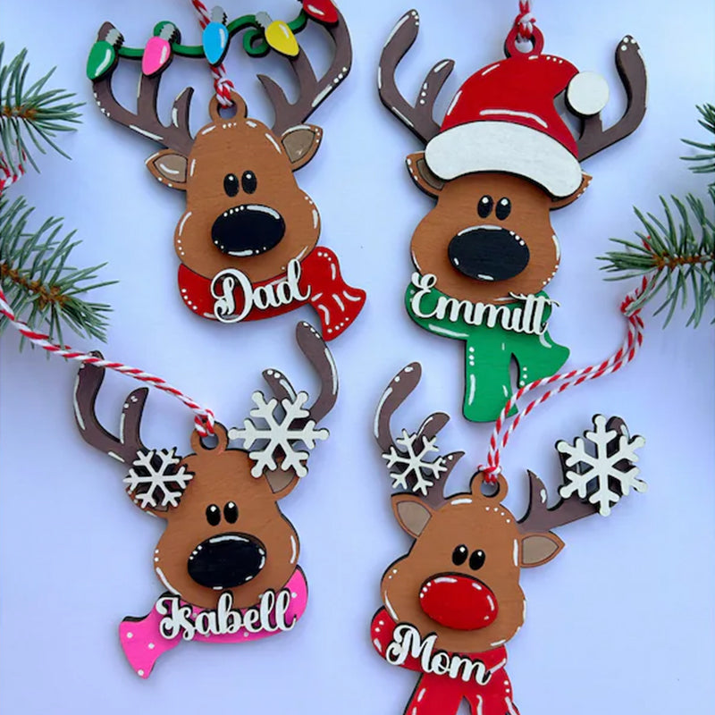 Christmas stocking tag, personalized family ornament