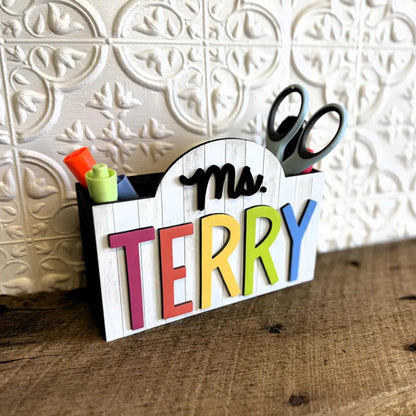 Teacher’s Gift Pencil Holder Desk Organizer