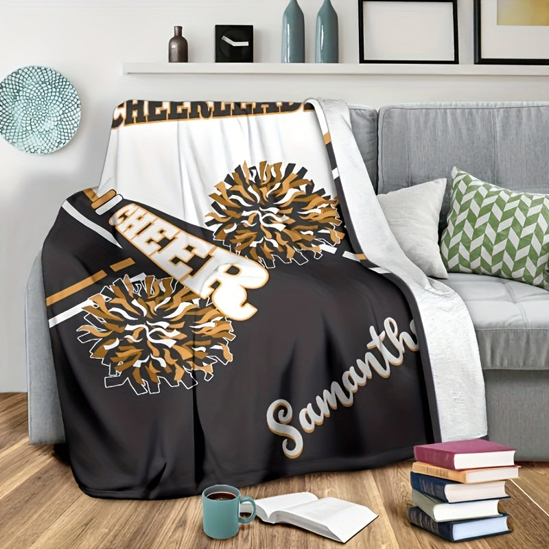 Custom Cheerleader Name Blanket