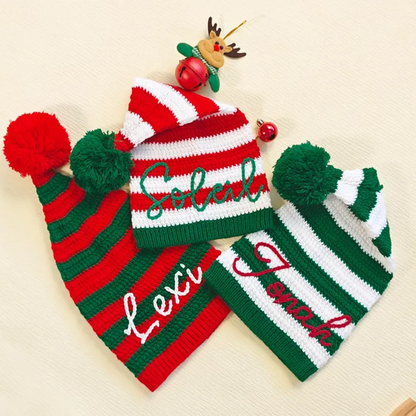 Personalized Santa Hat with Name, Custom Embroidered Christmas Hat