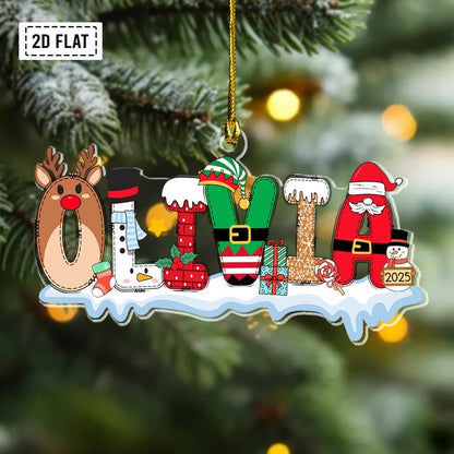 Custom Name Ornaments, Christmas Gift, New Baby Ornament