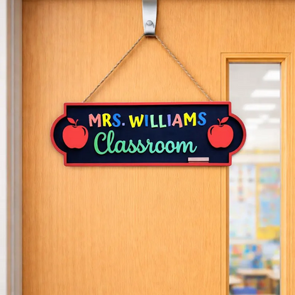 Personalized Teacher Classroom Name Sign