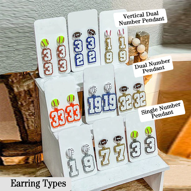 School Spirit Earrings, Sports Fan Earrings