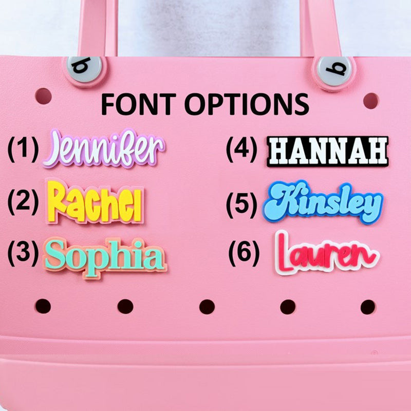 Customizable Name Tag For Bag. Personalized Bag Charm