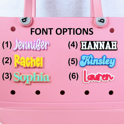 Customizable Name Tag For Bag. Personalized Bag Charm