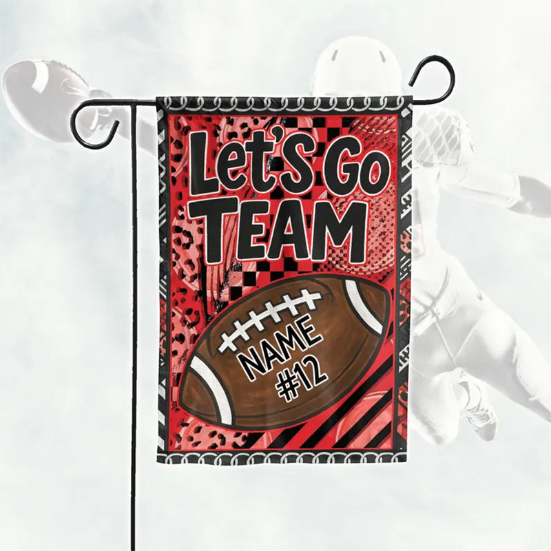 Football Season Garden Flag, Custom Team Gameday Flag