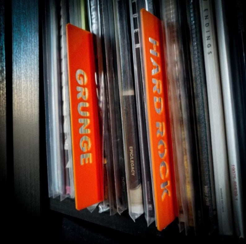 Dividers for Vinyl Records, CDs, books