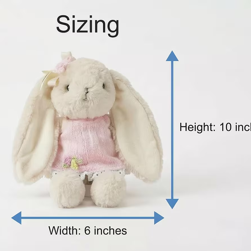 Personalized Embroidered Bunny Plush Baby Gift – Custom Stuffed Rabbit