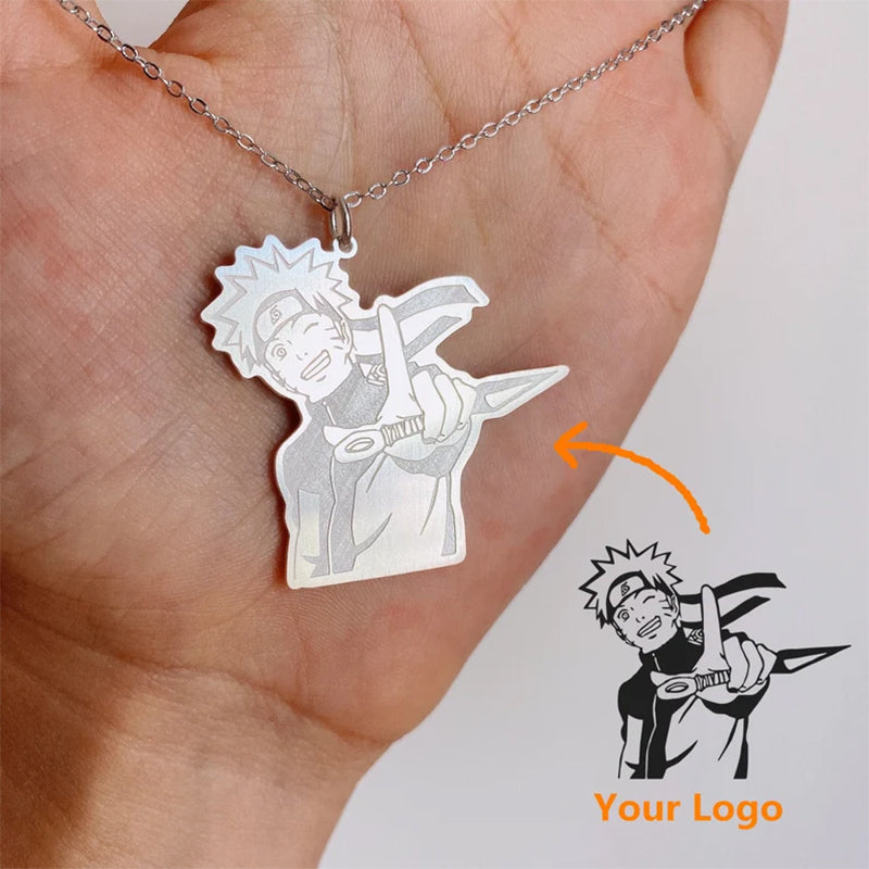 Custom Logo Necklace Personalized Any Logo Necklace Company Icon Necklace