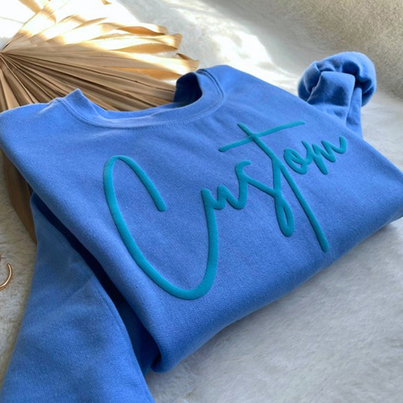Custom Senior Graduation Gift for Her Senior 2025 Grad Gift Puff Print Sweatshirt