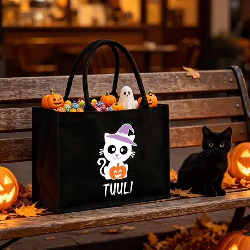 Trick or Treat Bags Personalized Halloween Bag Custom Halloween Treat Bags for Kids