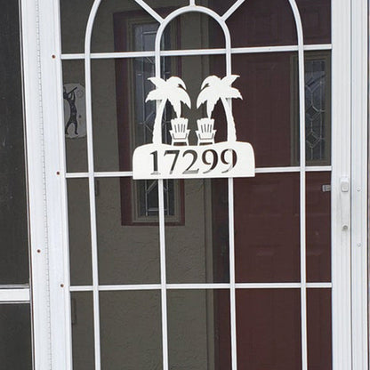 House Number Plaque , Personalized Sign, Outdoor Decor, Coastal Themed Custom Sign