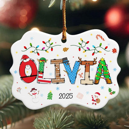 Personalized Boys Girls Christmas Ornament