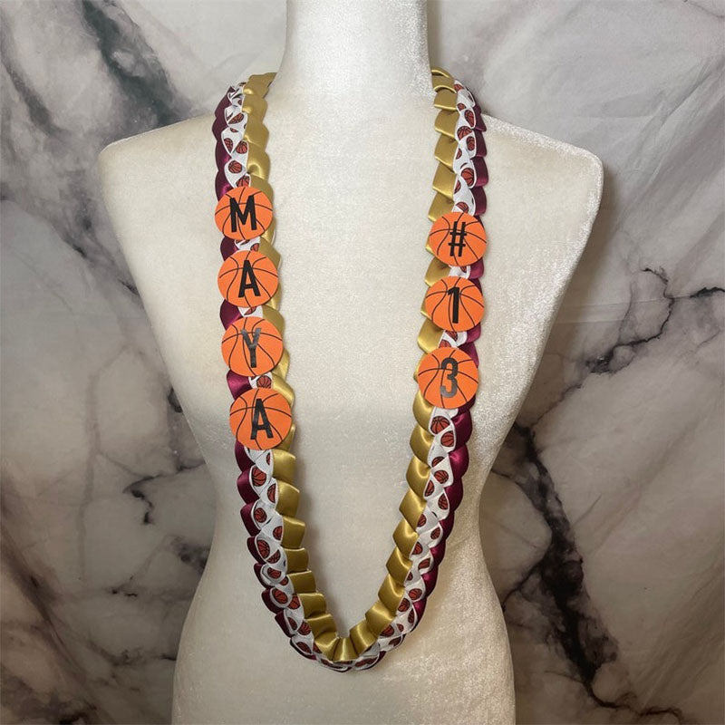 Basketball Soccer Softball Ribbon Lei Graduation Gift