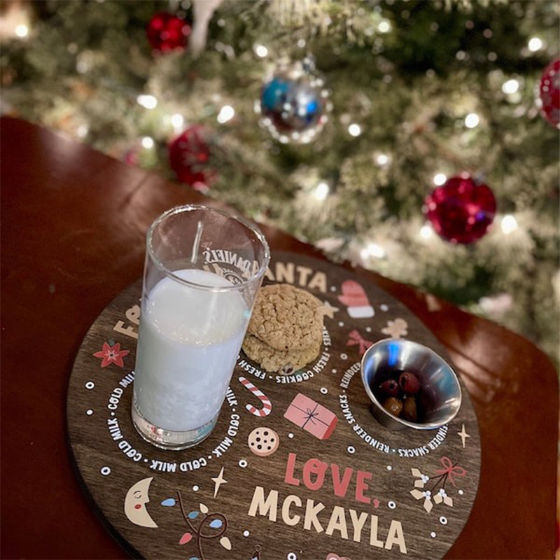 Santa Cookie Tray, Personalized Christmas Cookie Tray for Santa