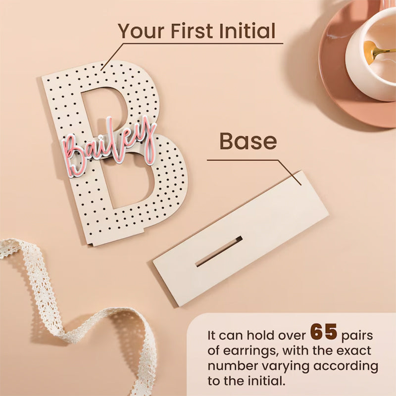 Personalized Earring Holder - Birthday Gift for Her