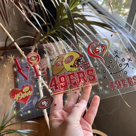 Football Cup Wrap - UV dtf Snow Globe Wrap