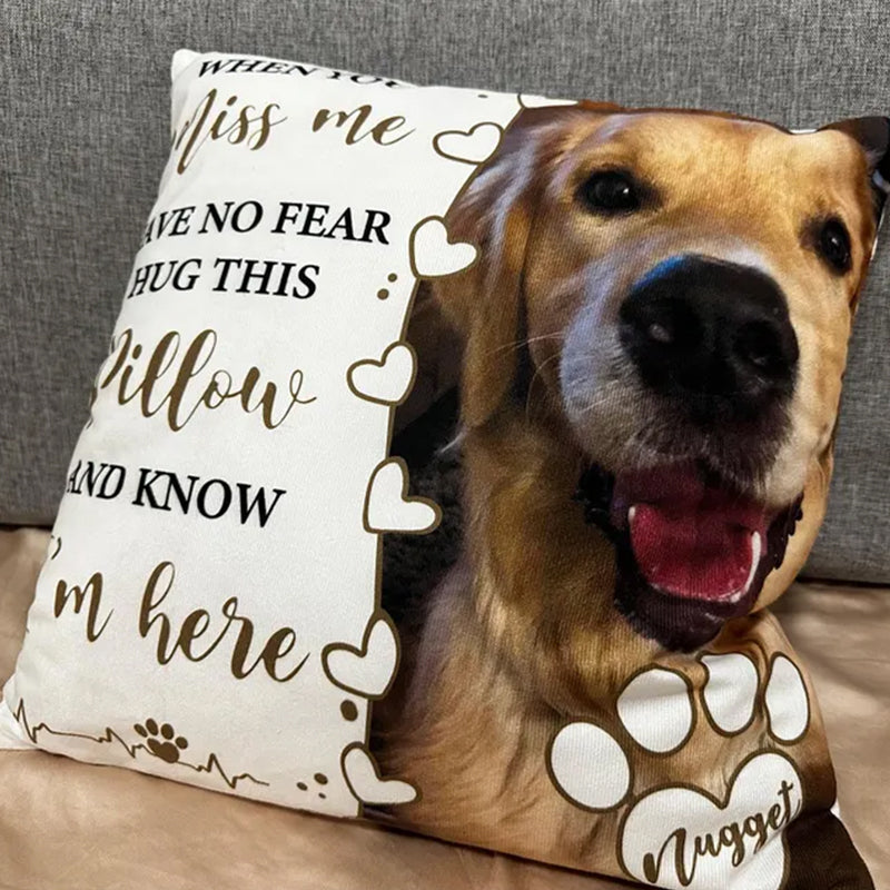 Dog Memorial Pillow,Pet Memorial Gift,Custom Loss of Pet Sympathy Gift